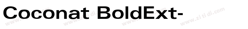 Coconat BoldExt字体转换